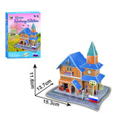 Puzzle 3D Maison <br>Gare Russe