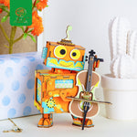 Puzzle 3D Boite à Musique <br>Robot Violoncelle