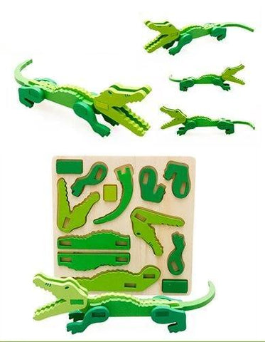 Puzzle 3D Enfant de Crocodile